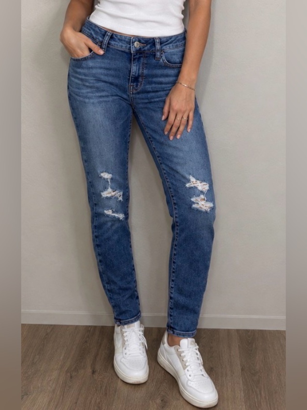 American Eagle Jeans Distressed Hi Rise Jegging Skinny Blue Slim Vintage